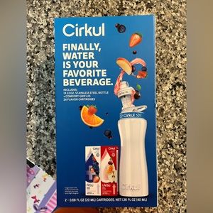 Cirkul 22oz stainless steel water bottle set